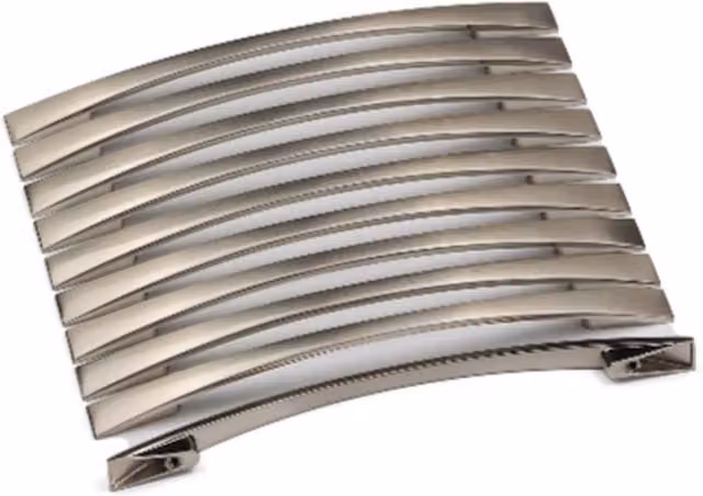 Handle & Home Pack of 25 Slim Bow Handles in Brushed Nickel