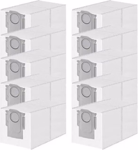 FLAVORA 10x White Dust Bags for Roborock