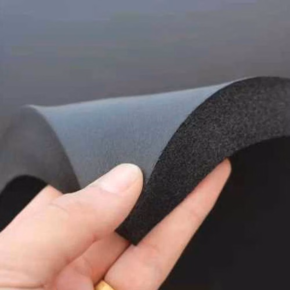 SPETLEK Self Adhesive Black Rubber Foam Acoustic Sheet, W: 180 cm, H: 120 cm, Thickness: 2.5 cm – 2