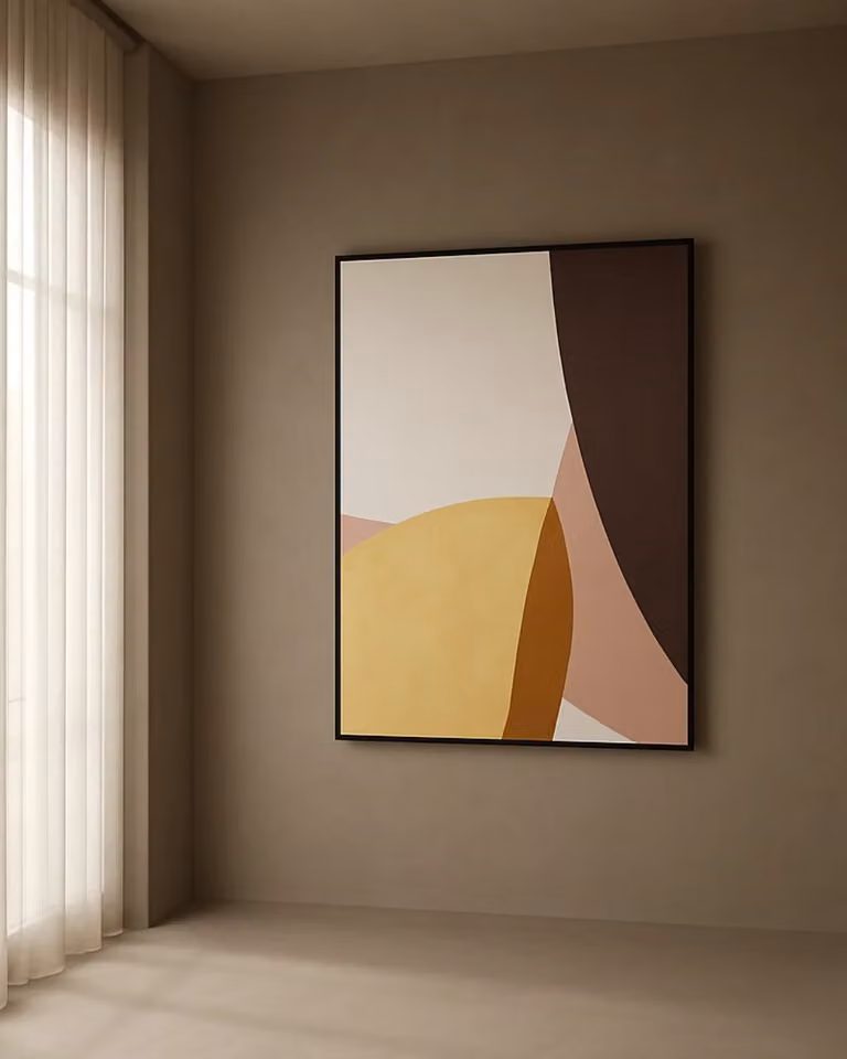 Tommy Franks Santeo Modern Abstract Canvas Wall Art, Multicolour