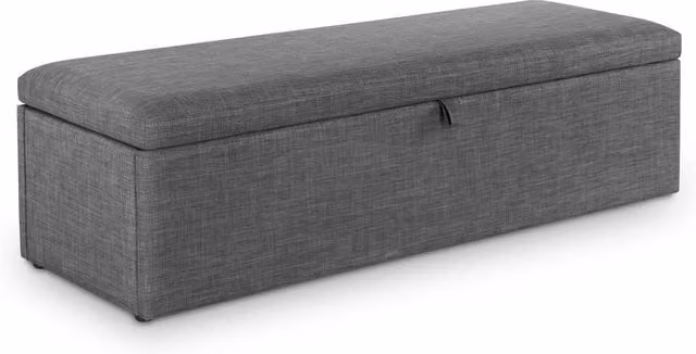 Cheshire Premium Ventura Upholstered Blanket Box in Grey