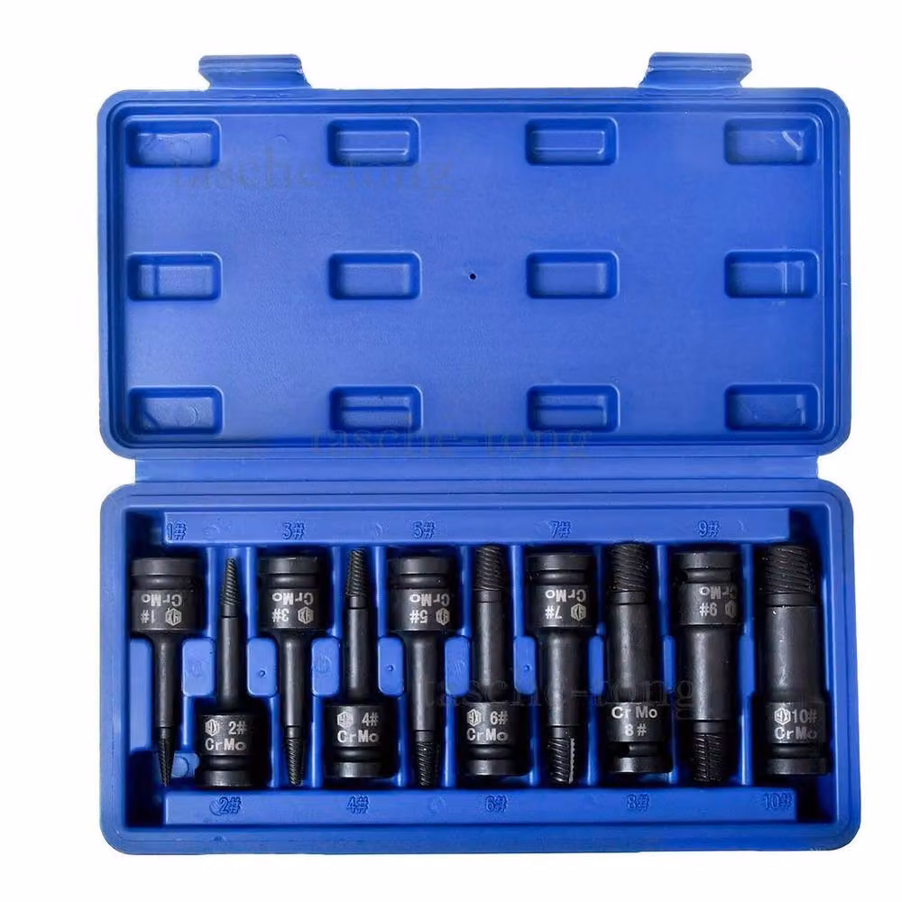 SPETLEK Damaged Bolt and Nut Remover Set, 3-22mm, Black Chrome Molybdenum Steel – 4