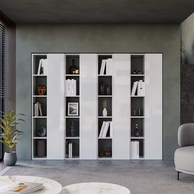 Decorotika Oslo Wall System in High Gloss White