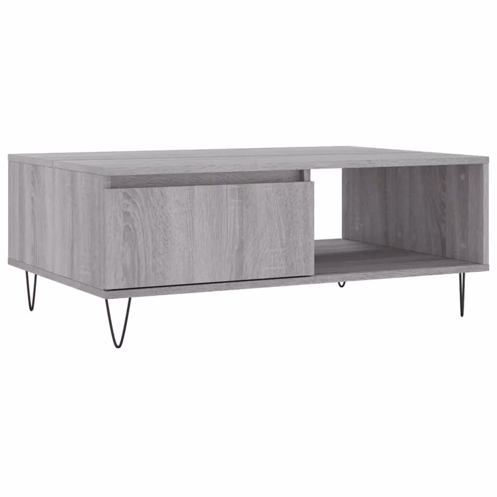 Berkfield Home Grey Sonoma Coffee Table, W/D/H: 90 x 60 x 35 cm – 2