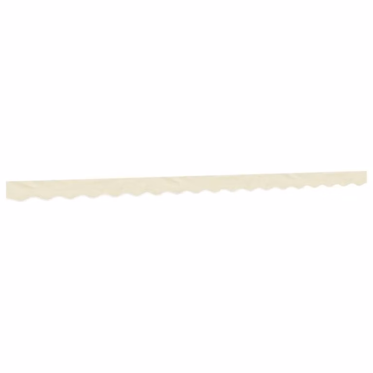 Berkfield Home Replacement Awning Valance Fabric in Cream Stripe Polyester, Length: 4.5 m