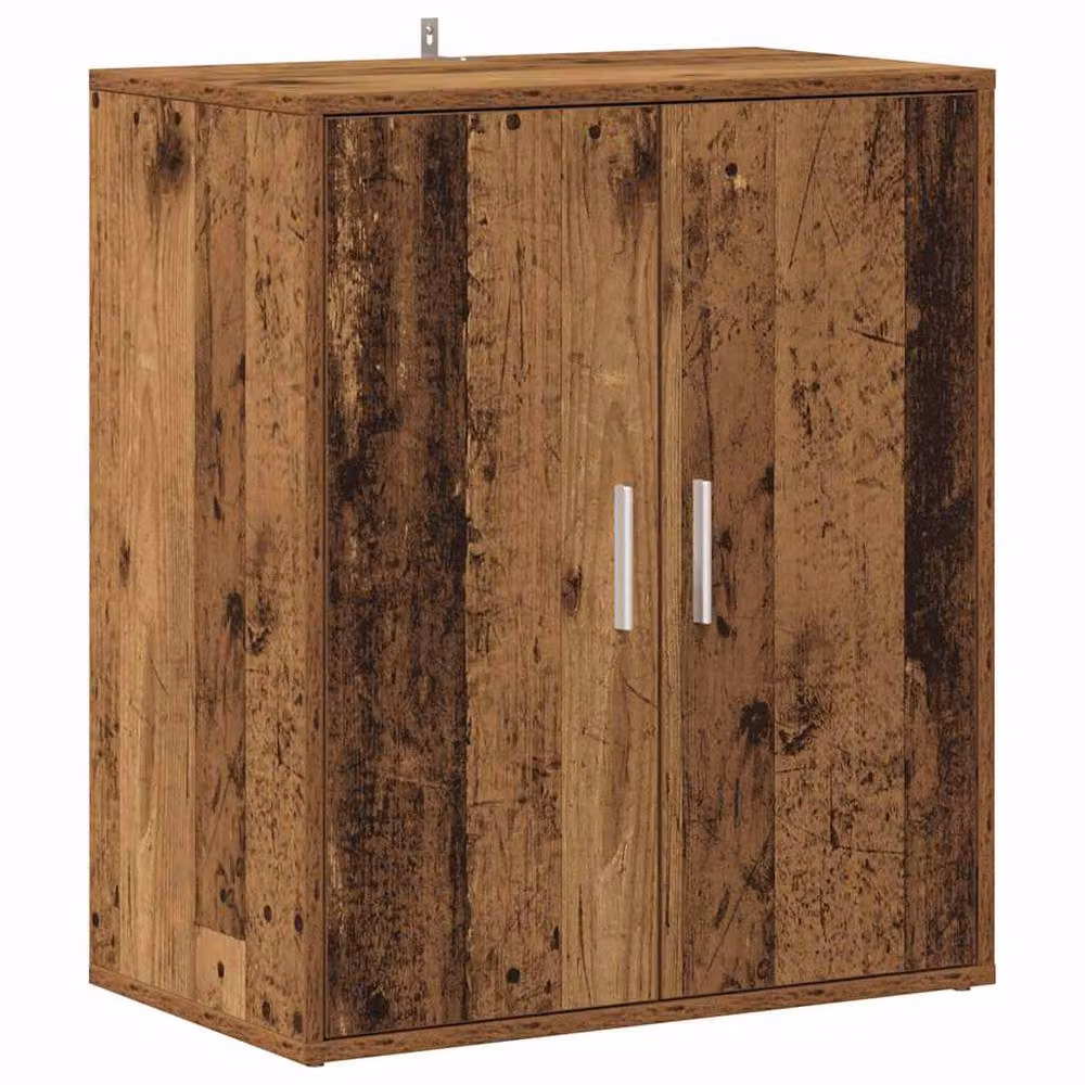 Berkfield Home Rustic Shoe Cabinet in Brown, W/D/H: 60 x 35 x 70 cm – 2