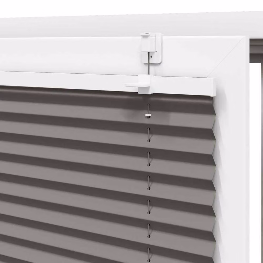 Berkfield Home Single Pleat Blind in Anthracite Grey, W: 55 cm, H: 200 cm – 4