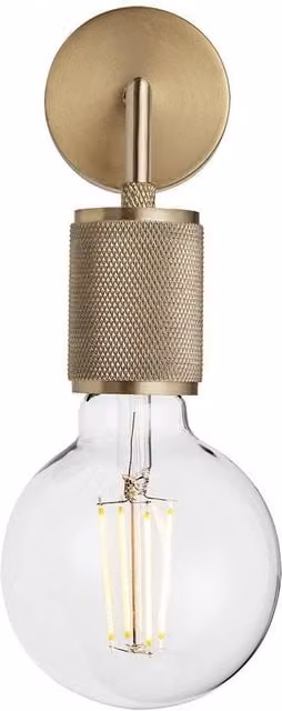 Industville Knurled Edison Industrial Wall Light in Bronze