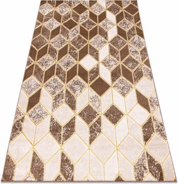 RugsX Mefe Modern Geometric Rug in Beige, W: 120 cm x L: 170 cm
