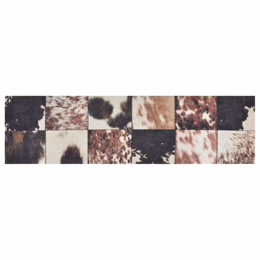 Berkfield Home Washable Animal Print Velvet Kitchen Rug, Multicolour, W: 45 cm, L: 150 cm – 2