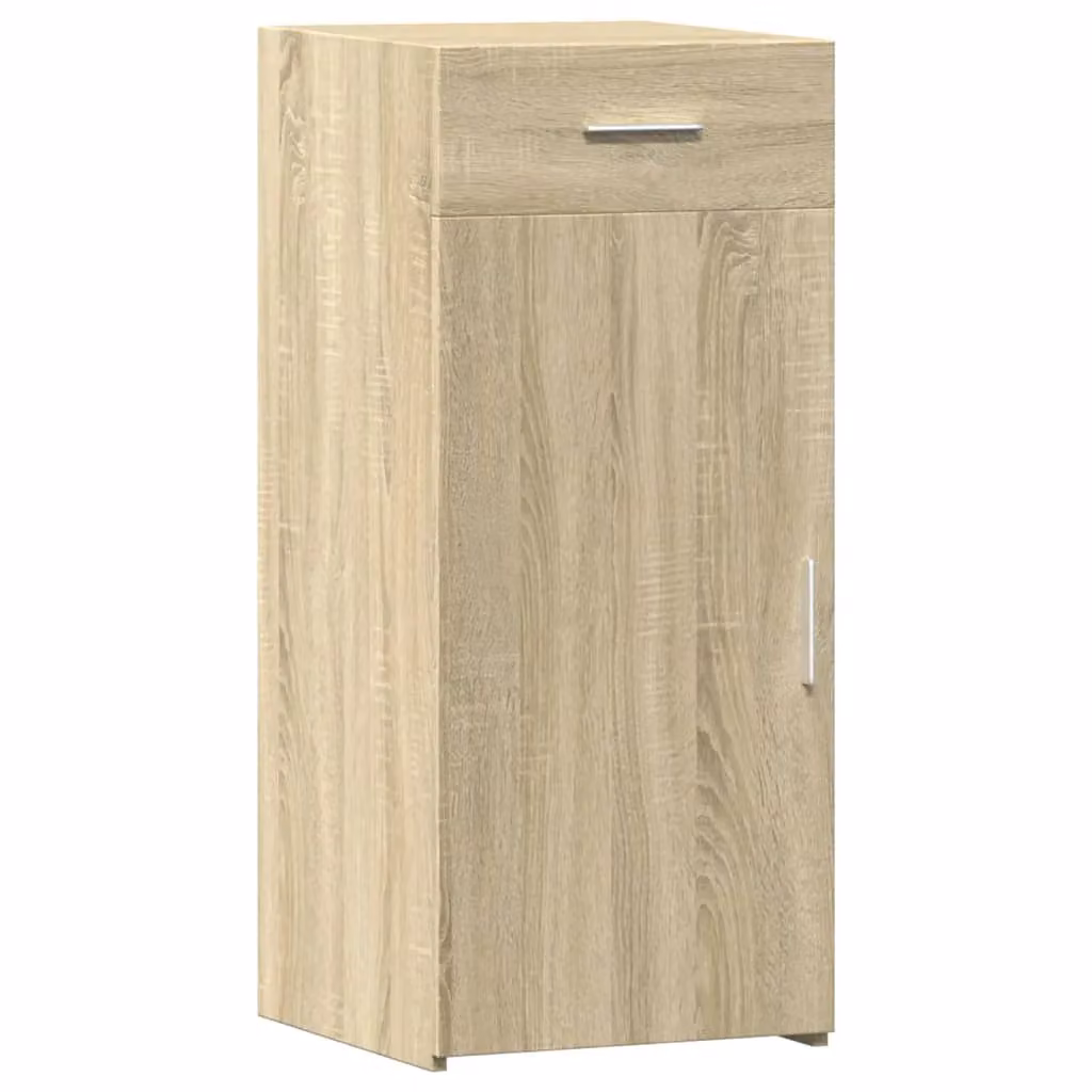 Berkfield Home Sonoma Oak Sideboard in Brown and Beige, W/D/H: 40 x 42.5 x 93 cm – 2