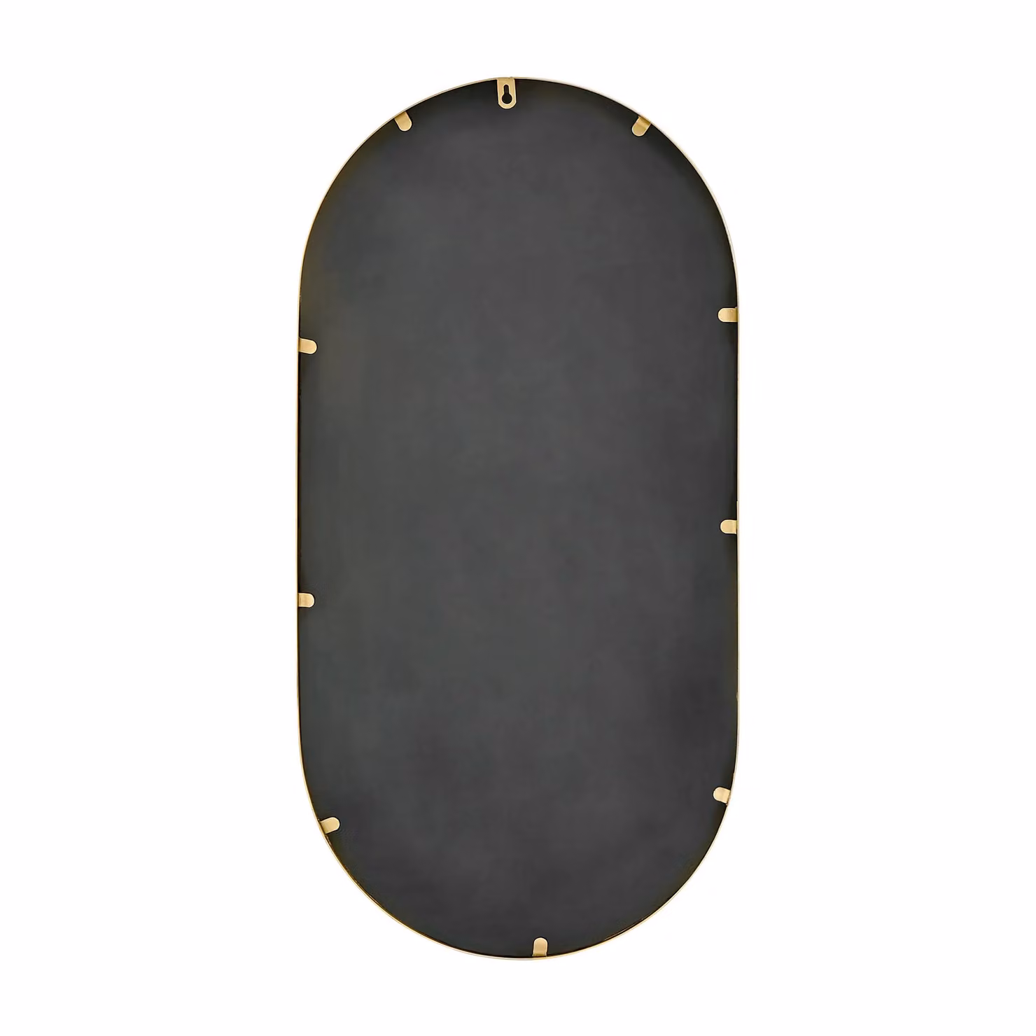 FurnitureboxUK Jupiter Art Deco Gold Metal Oval Wall Mirror W/H: 80 x 40 cm – 2