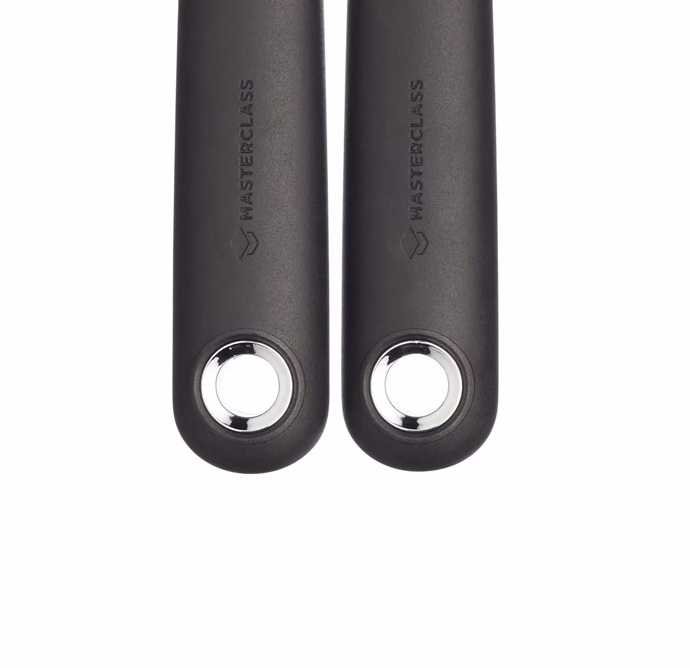 MasterClass Stainless Steel Garlic Press with Ergonomic Grip in Black – 11