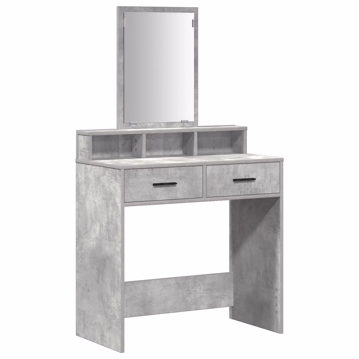 Berkfield Home Dressing Table with Drawers in Concrete Grey, W: 79 cm, D: 41 cm, H: 140 cm – 2