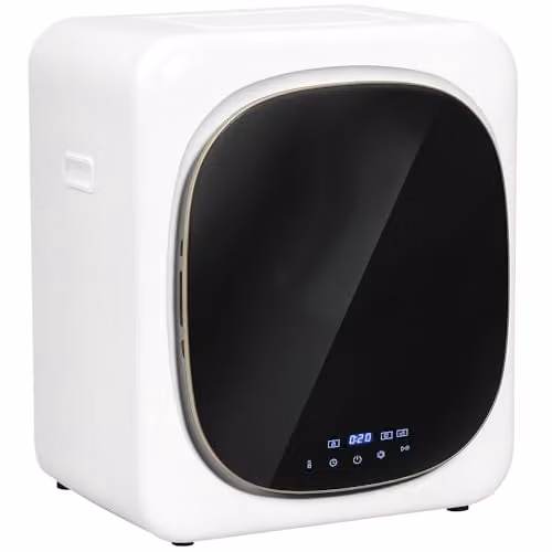 HOMCOM Vented Countertop Tumble Dryer, 2.5kg Dry Capacity, White – 1
