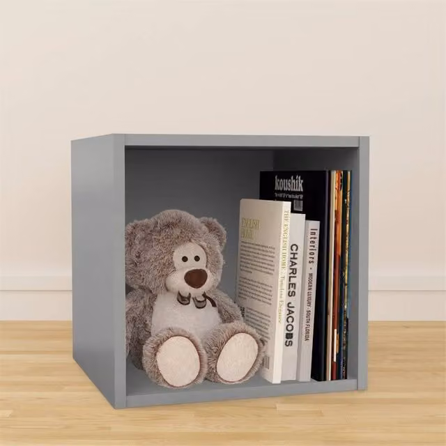 Nordara Grey Vinyl LP Storage Cube Rack for 12 inch Records W/D/H: 35.5 x 36.5 x 34.0 cm – 1