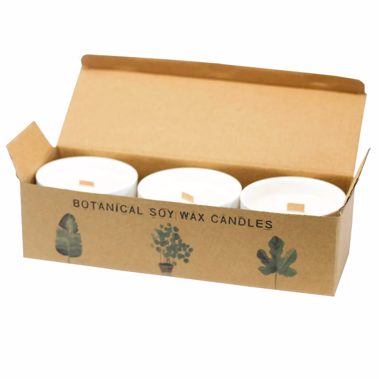 KDMD Med Botanical Lemon Honeysuckle Soy Wax Votive Candle in White Ceramic – 2