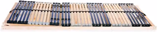 Berkfield Home Set of 2 Slatted Bed Bases with 42 Cambered Sprung Slats and 7 Zones, W/D/H: 80 x 200 cm, Light Oak – 1