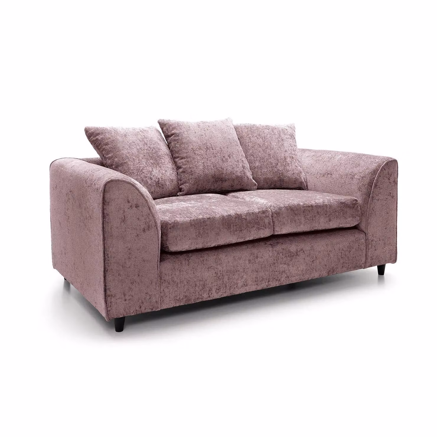 Abakus Direct Harriet 2 Seater Sofa in Pink Crushed Chenille Velvet – 2