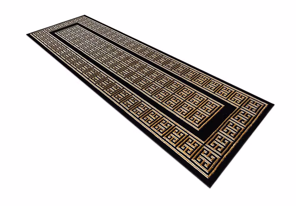 RugsX Allure Geometric Modern Runner in Black, W: 70 cm, L: 250 cm – 4