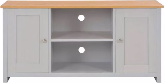 Berkfield Home Modern Grey TV Cabinet W/D/H: 120 x 39 x 58 cm