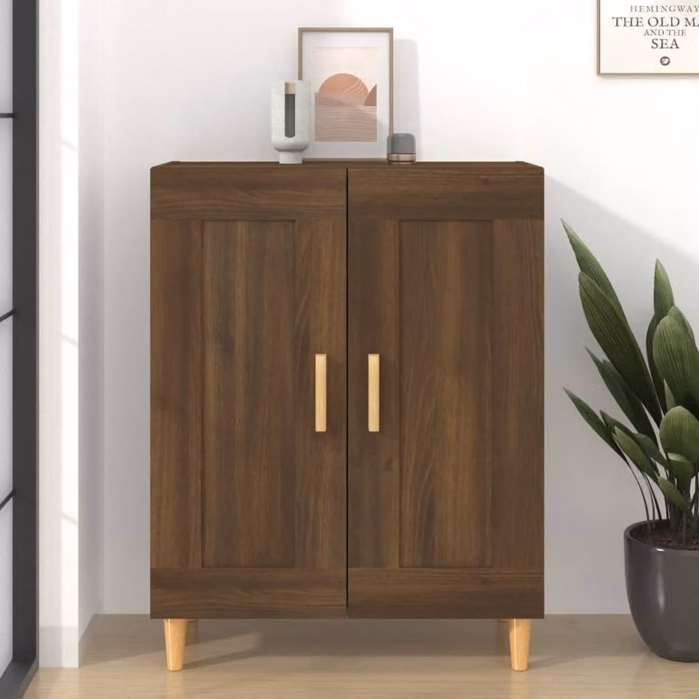 Berkfield Home Classic Sideboard in Brown Oak, W/D/H: 69.5 x 34 x 90 cm – 2