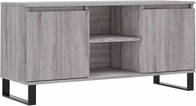 Berkfield Home Modern Grey Sonoma TV Cabinet W/D/H: 104 x 35 x 50 cm – 1