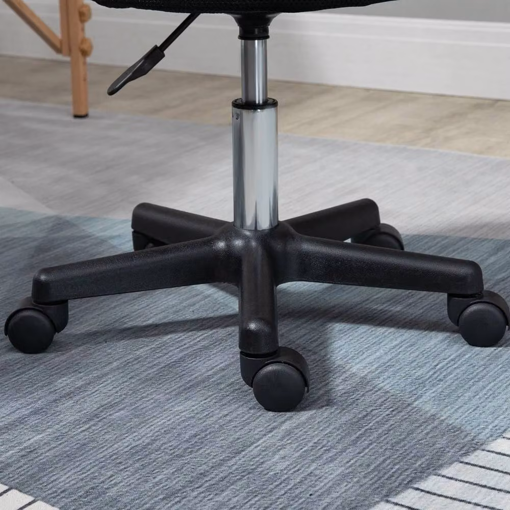 FORGEVIO Black Swivel Salon Stool, Adjustable Beauty and Spa Chair with Castors – 3