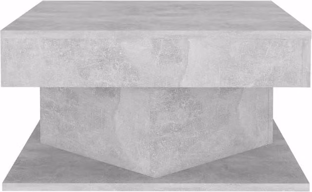 Berkfield Home Decorative Coffee Table in Concrete Grey, W/D/H: 57 x 57 x 30 cm