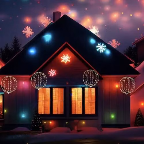 SHATCHI Hanging Christmas Lights Ball Decorations, 384 LEDs, Warm White, 60 cm Diameter, 3D Foldable Xmas Sphere with 8 Modes and Timer for Indoor and Outdoor Use – 3