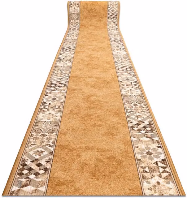 RugsX Murcia Anti-Slip Runner in Brown, W: 67 cm, L: 270 cm – 1