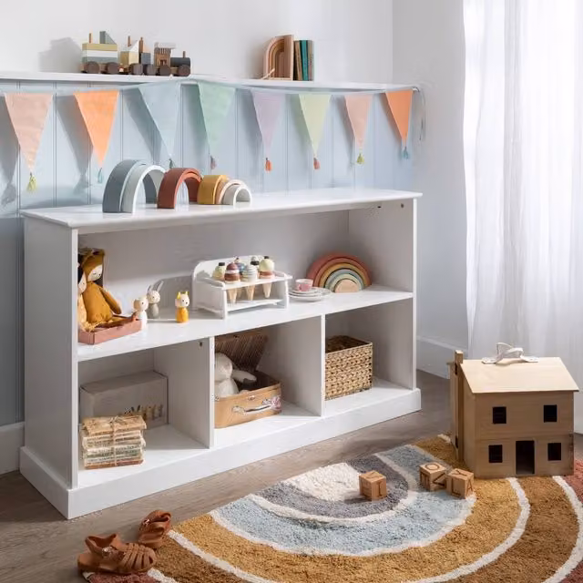 Noa and Nani Halmstad Cube and Shelf Storage Unit in White