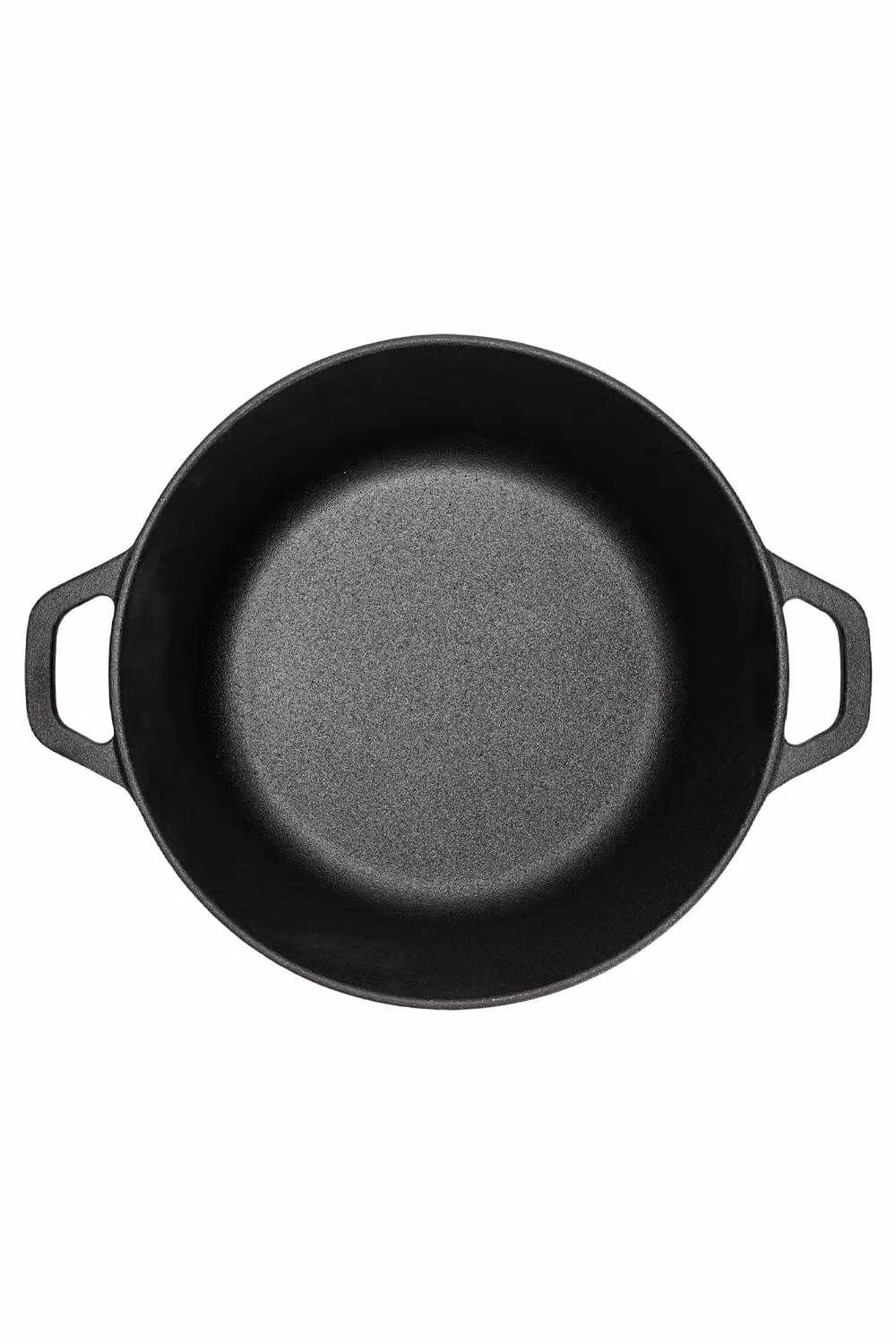 Living and Home Pre-Seasoned Round Cast Iron Dutch Oven Casserole Pot with Lid, Black, 5.8 l – 4
