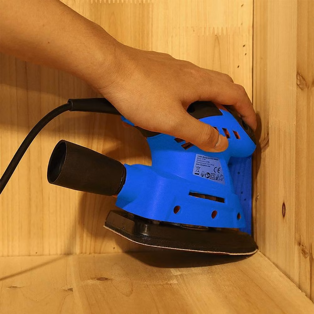 Flavora Blue Orbital Rotary Palm Hand Circular Disc Wood Sander – 4