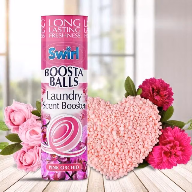 Swirl Laundry Scent Booster Washing Machine Freshener Pink Orchid, 230g, Pink