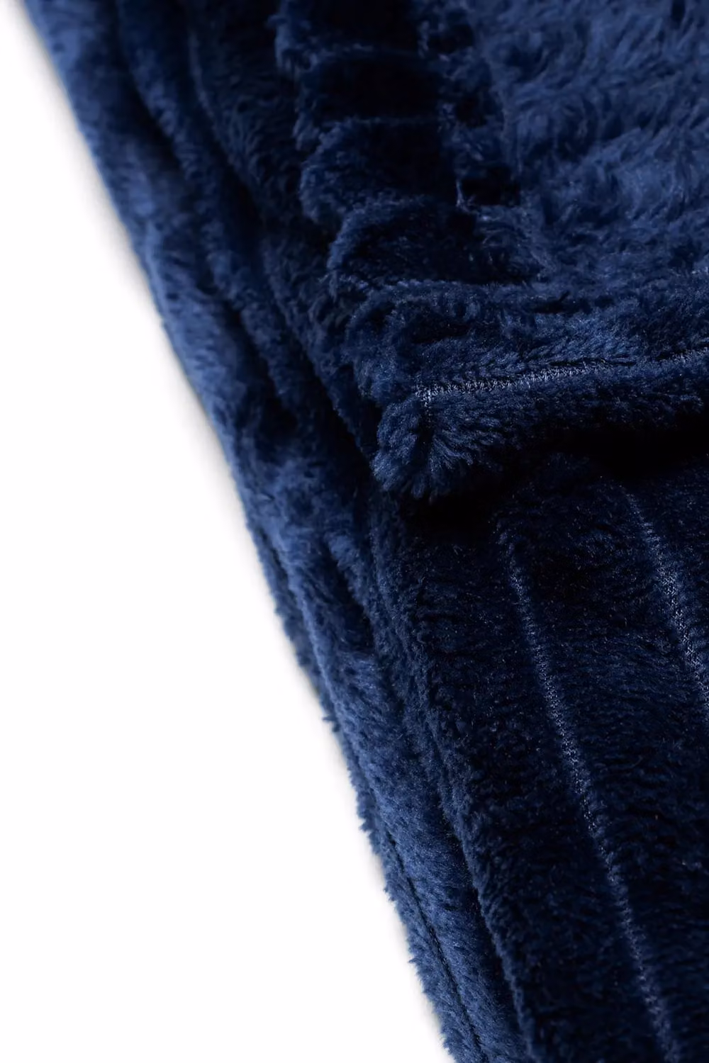 BHS Blue Striped Ribbon Velvet Throw, W: 127 cm, D: 152 cm – 3