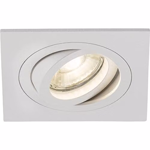 Netlighting Knightsbridge Ambar Single Tilt Square GU10 Downlight in White