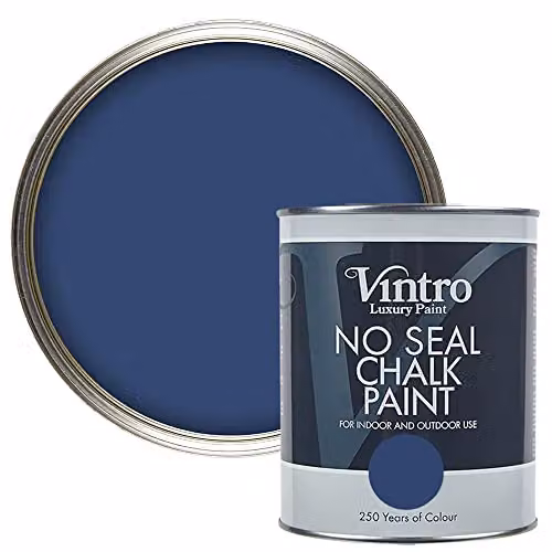 Vintro No Seal Chalk Paint in Northern Star Dark Blue, 1 Litre