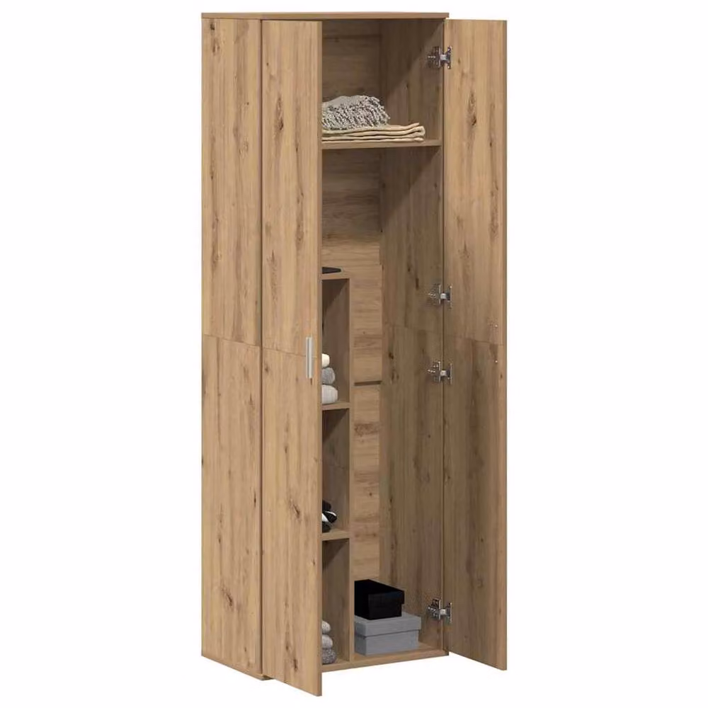 Berkfield Home Artisan Oak Highboard in Brown, W/D/H: 60 x 35 x 180 cm – 2
