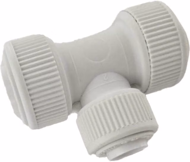 Securplumb White Plastic Reducing Tee Connector