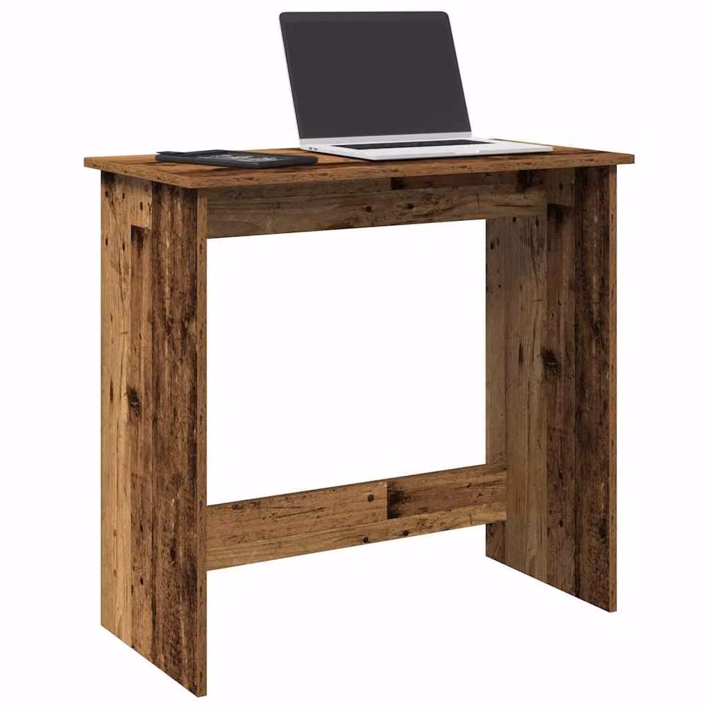 Berkfield Home Writing Desk in Brown Old Wood, W/D/H: 80 x 40 x 75 cm – 2