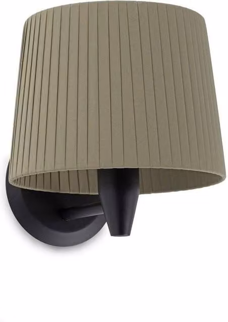Netlighting Samba Modern Wall Light with Fabric Shade in Black and Green, E27, W/D/H: 21.5 x 16 x 19 cm – 2