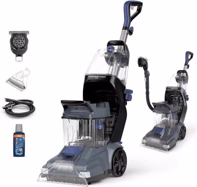 VAX SpinScrub Power Plus CDCW-SSXA Upright Carpet and Upholstery Cleaner, Grey