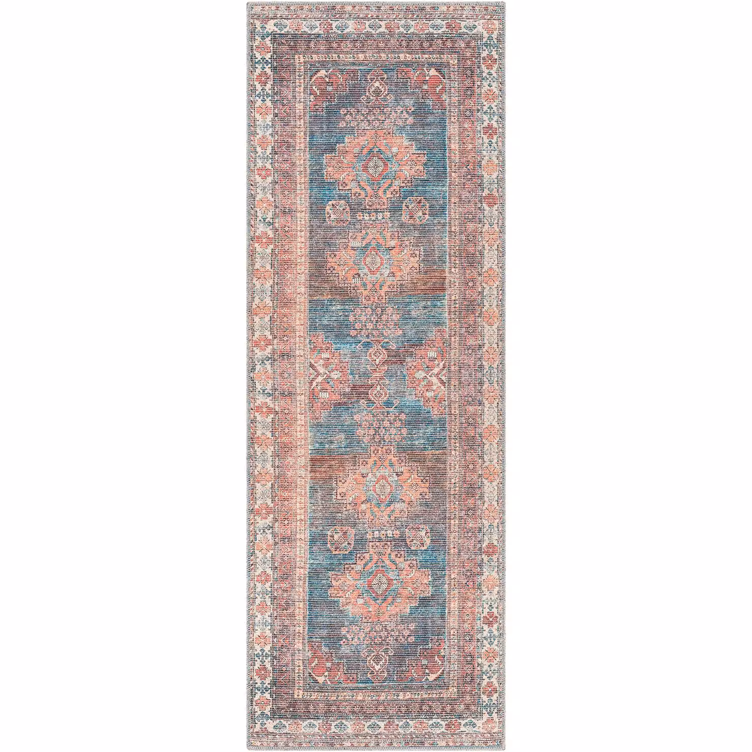 Livabliss Colin Washable Vintage Boho Living and Dining Rug in Pink, W: 160 cm, L: 220 cm – 2