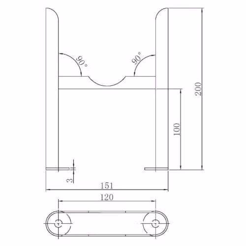 UK Radiators Matt Black Steel Freestanding 3 Column Radiator Feet – 4