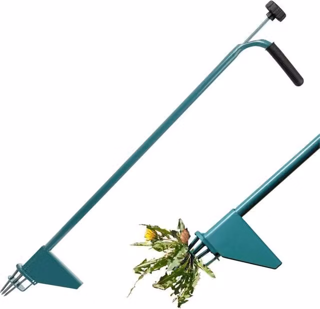 VOGREX Steel Lawn Weeder and Manual Root Remover Tool in Green – 1