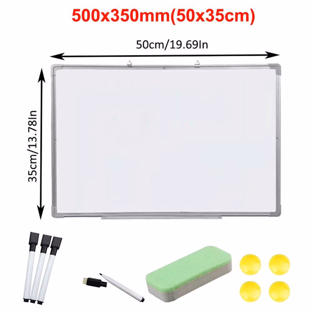 Kelvenix Magnetic Whiteboard, White Dry Wipe Notice Board for Office, School or Home, W/H: 50 x 35 cm – 2