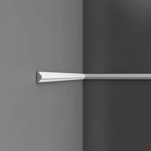 Orac Decor Axxent Collection Panel Moulding, White, W/D/H: 25 x 15 x 2000 mm