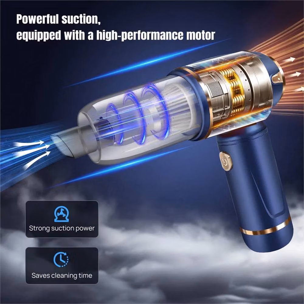 FLAVORA Cordless Car Vacuum and Air Duster with Blow Function in Blue – 3