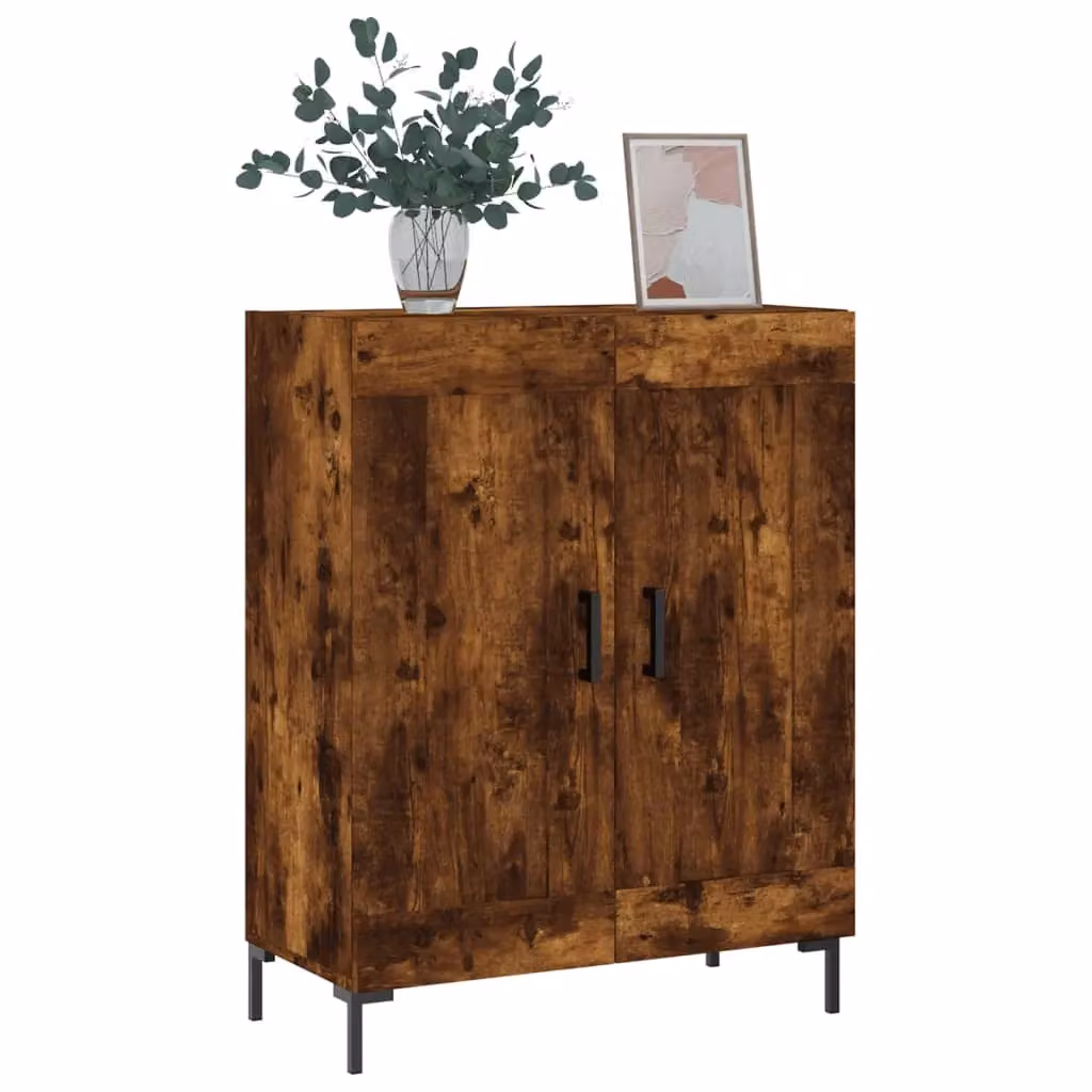 Berkfield Home Classic Sideboard in Smoked Oak Brown, W/D/H: 69.5 x 34 x 90 cm – 3